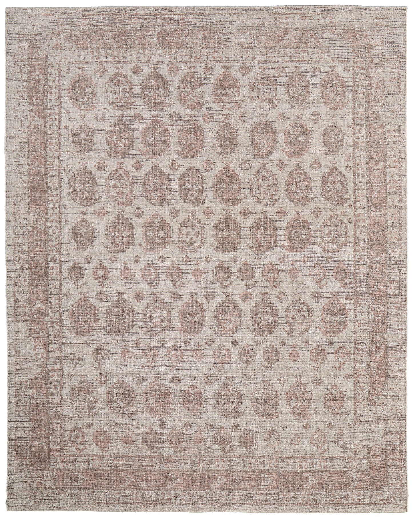 Loralai Transitional/Bohemian & Eclectic/Vintage Red/Ivory Area Rug  Feizy Rugs Small Parcel,Feizy Rugs,Loralai,Red/Ivory,8' x 10',Area Rug,Viscose/Wool,Transitional/Bohemian & Eclectic/Vintage,India