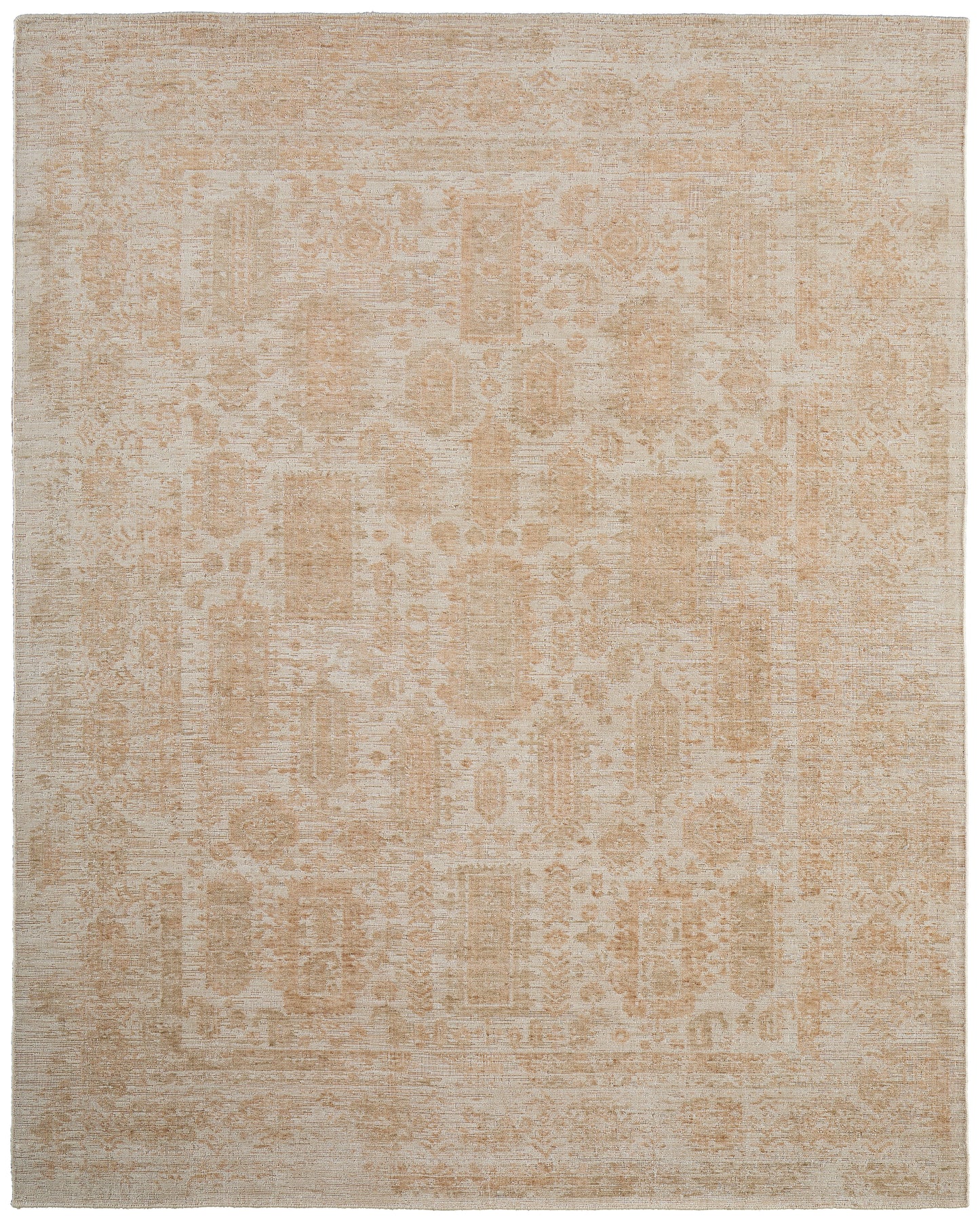 Loralai Transitional/Bohemian & Eclectic/Vintage Tan/Ivory Area Rug  Feizy Rugs Small Parcel,Feizy Rugs,Loralai,Tan/Ivory,8' x 10',Area Rug,Viscose/Wool,Transitional/Bohemian & Eclectic/Vintage,India