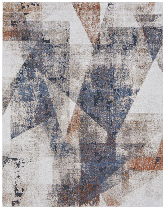 Gilmore Modern/Bohemian & Eclectic/Casual Blue/Ivory/Taupe Accent Rug  Feizy Rugs Small Parcel,Feizy Rugs,Gilmore,Blue/Ivory/Taupe,2' x 3',Accent Rug,Polypropylene,Modern/Bohemian & Eclectic/Casual,Turkey