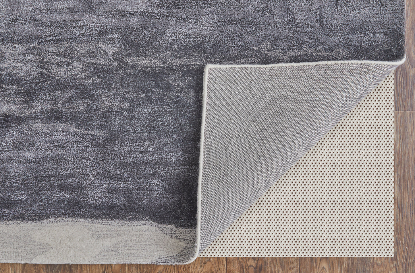 Anya Transitional/Industrial/Casual Gray/Blue/Ivory Accent Rug