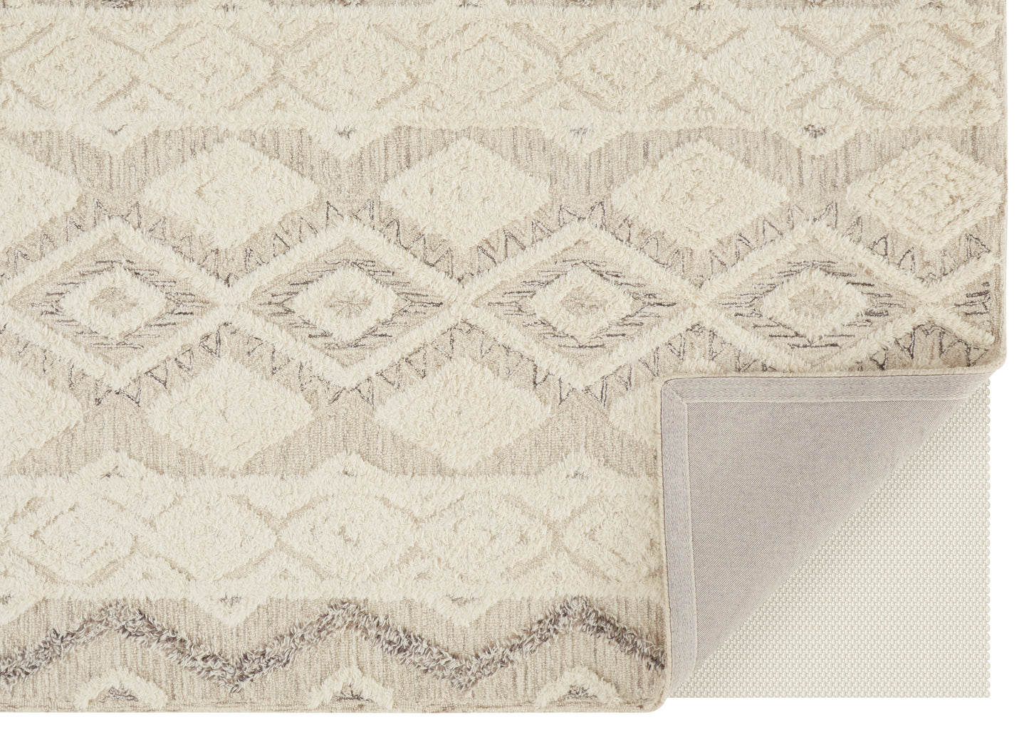 Anica Transitional/Natural/Bohemian & Eclectic Ivory/Taupe/Gray Accent Rug