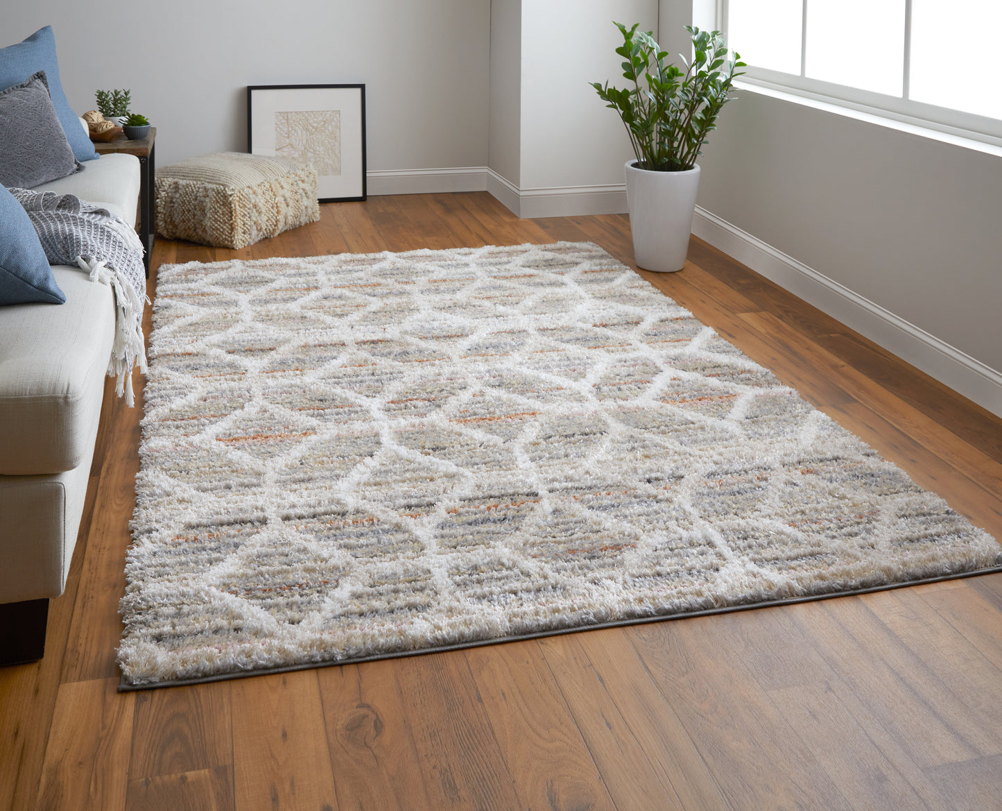 Mynka Transitional/Bohemian & Eclectic/Farmhouse Tan/Taupe/Ivory Runner  Feizy Rugs Small Parcel,Feizy Rugs,Mynka,Tan/Taupe/Ivory,2'6" x 8',Runner,Polyester,Transitional/Bohemian & Eclectic/Farmhouse,Turkey