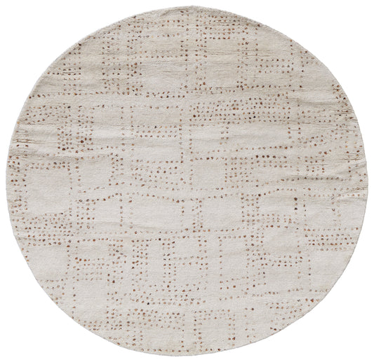 Truxel Modern/Casual Tan/Brown Round Rug  Feizy Rugs Small Parcel,Feizy Rugs,Truxel,Tan/Brown,8' x 8' Round,Round Rug,Wool,Modern/Casual,India