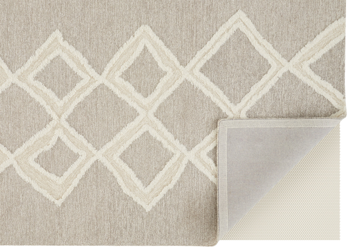 Anica Transitional/Bohemian & Eclectic/Natural Gray/Ivory Accent Rug