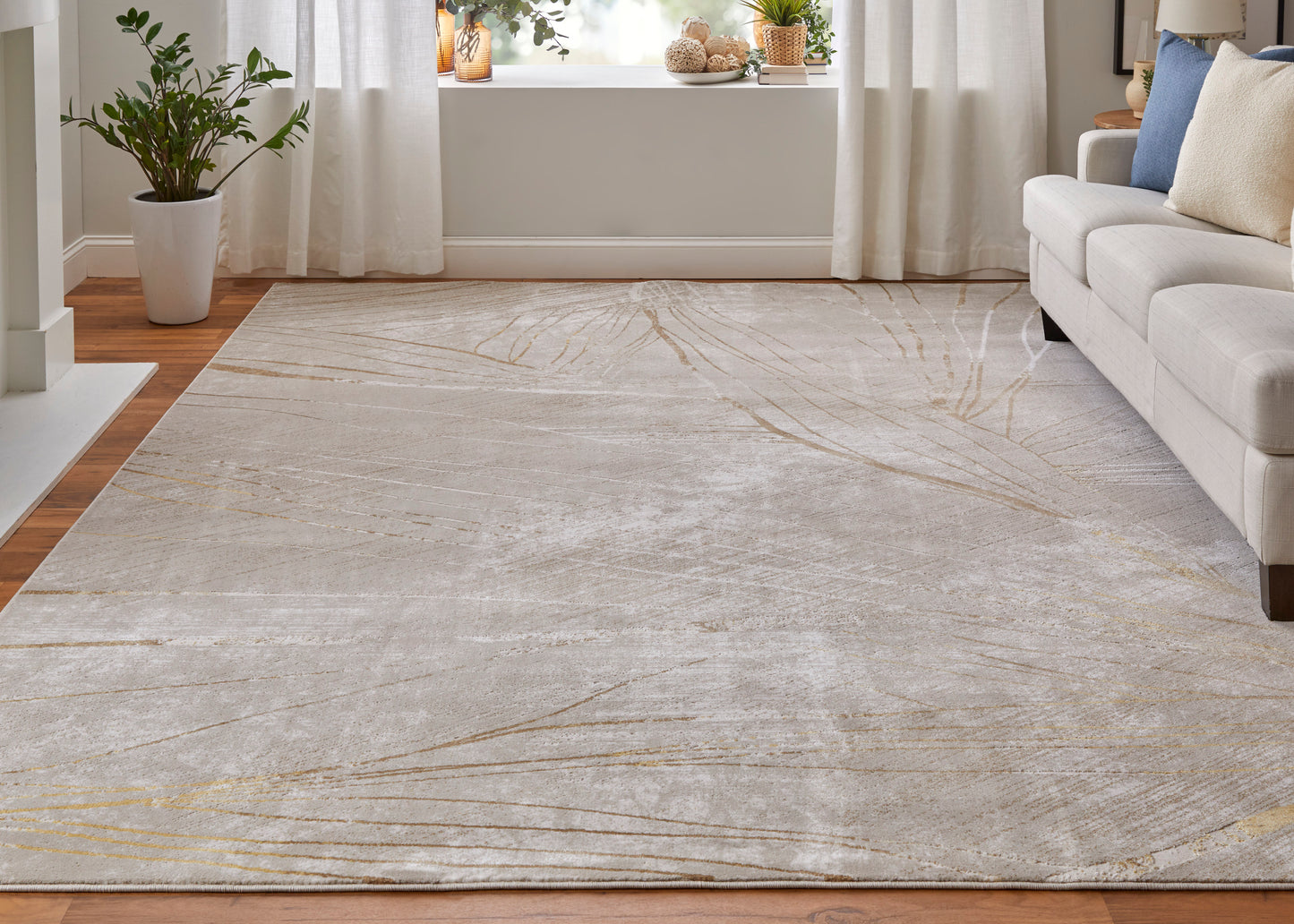 Waldor Modern/Casual/Tropical Taupe/Brown/Silver Accent Rug  Feizy Rugs Small Parcel,Feizy Rugs,Waldor,Taupe/Brown/Silver,1'8" x 2'10",Accent Rug,Polypropylene/Polyester,Modern/Casual/Tropical,Turkey