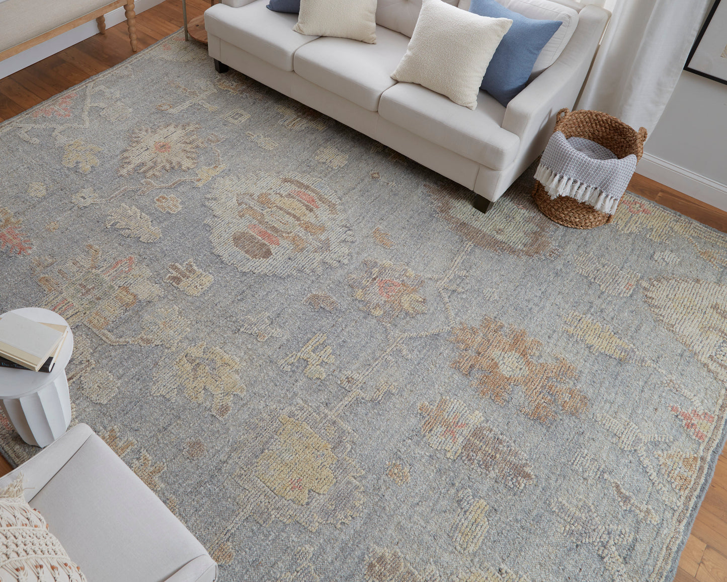 Grafton Transitional/Craftsman/Bohemian & Eclectic Blue/Gray/Yellow Accent Rug  Feizy Rugs Small Parcel,Feizy Rugs,Grafton,Blue/Gray/Yellow,2' x 3',Accent Rug,Wool,Transitional/Craftsman/Bohemian & Eclectic,India