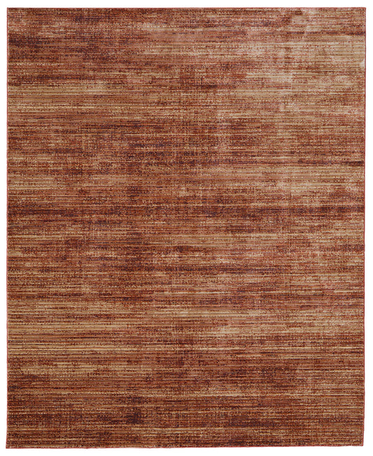 Deja Modern/Casual Brown/Red/Tan Area Rug