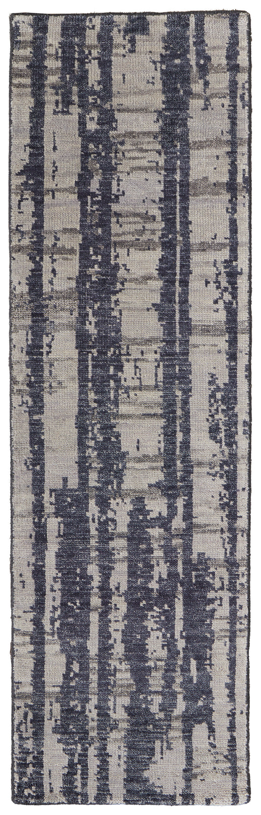 Altmar Modern/Bohemian & Eclectic/Industrial Blue/Gray/Taupe Runner  Feizy Rugs Small Parcel,Feizy Rugs,Altmar,Blue/Gray/Taupe,2'6" x 8',Runner,Wool,Modern/Bohemian & Eclectic/Industrial,India