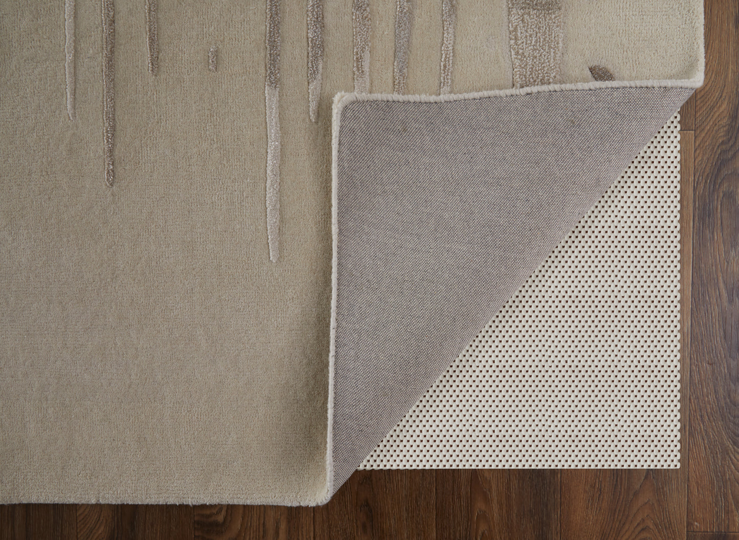 Anya Transitional/Industrial/Casual Ivory/Brown/Taupe Area Rug