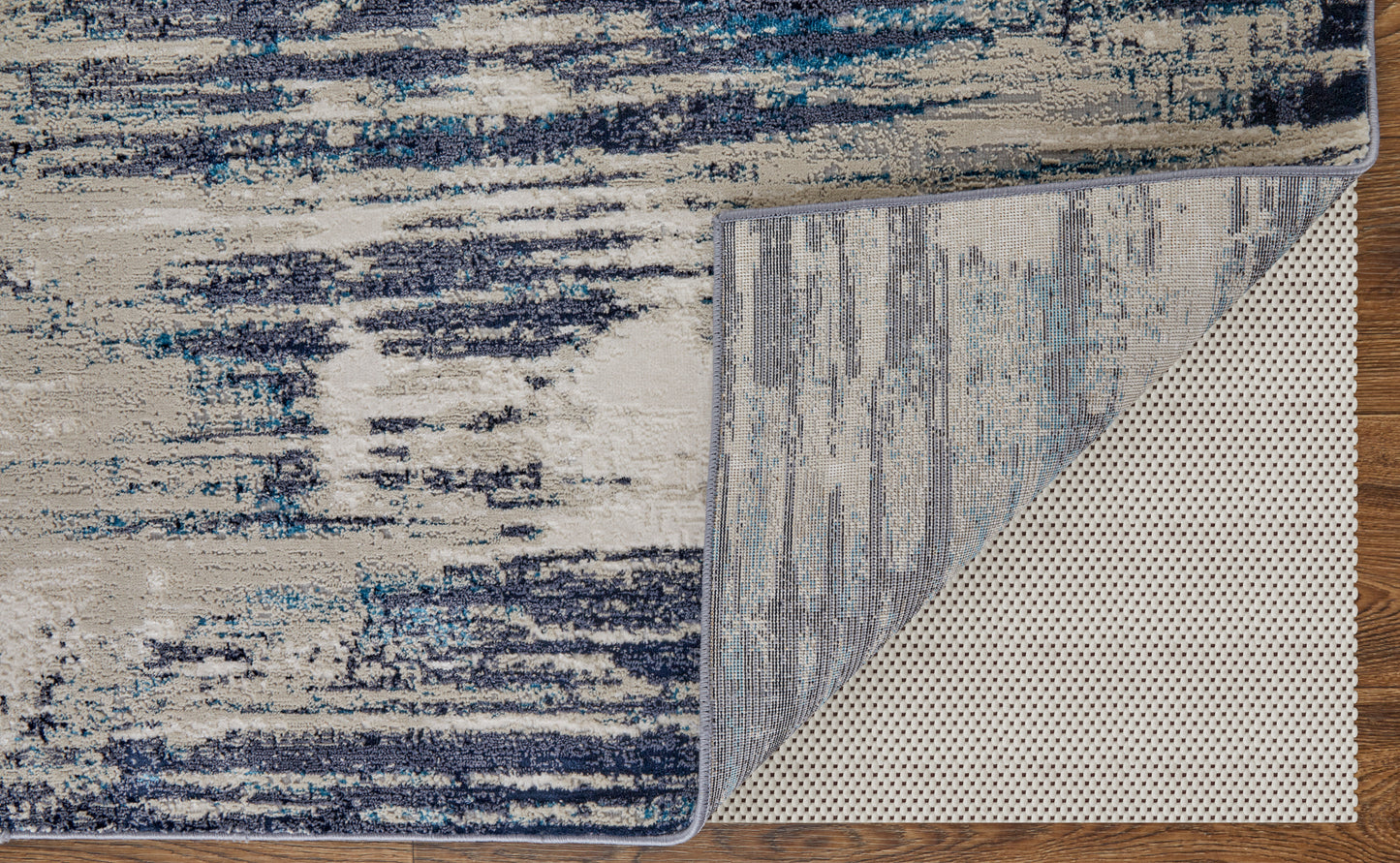 Indio Modern/Industrial/Casual Tan/Blue/Ivory Runner  Feizy Rugs Small Parcel,Feizy Rugs,Indio,Tan/Blue/Ivory,2'10" x 7'10",Runner,Polyester/Polypropylene,Modern/Industrial/Casual,Turkey