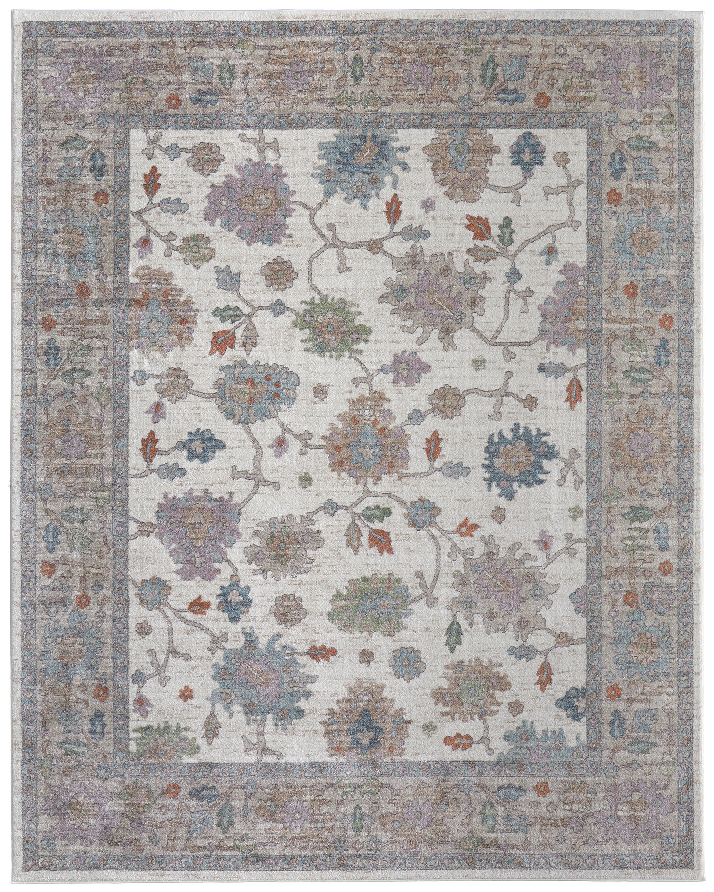 Dartmouth Transitional/Bohemian & Eclectic/Casual Ivory/Brown/Blue Accent Rug  Feizy Rugs Small Parcel,Feizy Rugs,Dartmouth,Ivory/Brown/Blue,1'8" x 2'10",Accent Rug,Polypropylene,Transitional/Bohemian & Eclectic/Casual,Turkey