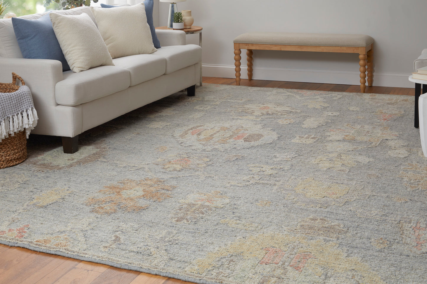 Grafton Transitional/Craftsman/Bohemian & Eclectic Blue/Gray/Yellow Accent Rug  Feizy Rugs Small Parcel,Feizy Rugs,Grafton,Blue/Gray/Yellow,2' x 3',Accent Rug,Wool,Transitional/Craftsman/Bohemian & Eclectic,India