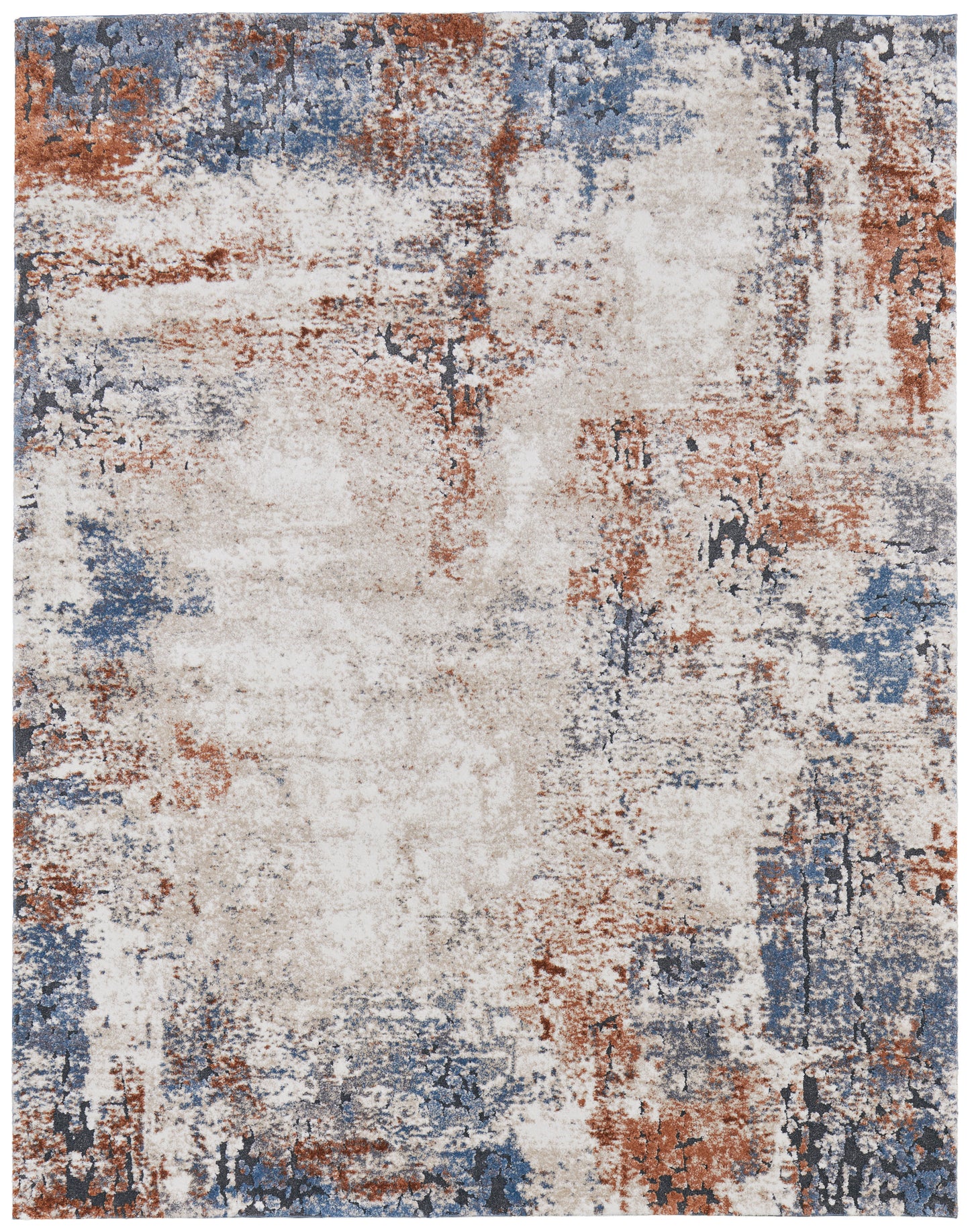 Gilmore Modern/Casual/Bohemian & Eclectic Ivory/Blue/Taupe Accent Rug  Feizy Rugs Small Parcel,Feizy Rugs,Gilmore,Ivory/Blue/Taupe,2' x 3',Accent Rug,Polypropylene,Modern/Casual/Bohemian & Eclectic,Turkey