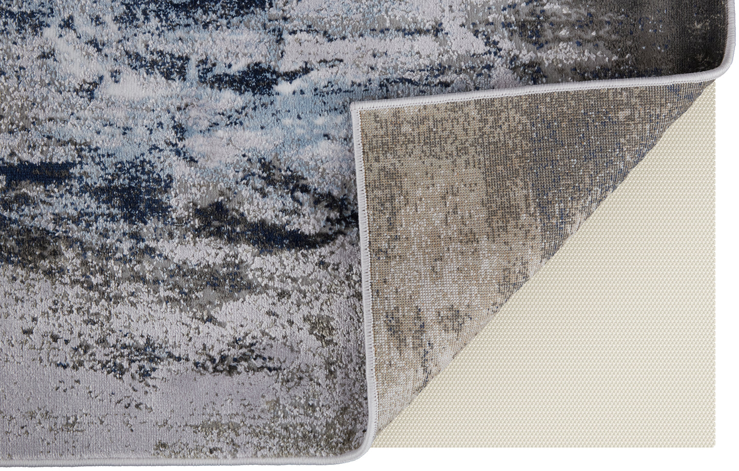 Gaspar Modern/Industrial/Luxury & Glam Blue/Gray/White Runner  Feizy Rugs Small Parcel,Feizy Rugs,Gaspar,Blue/Gray/White,2'10" x 8',Runner,Polypropylene/Polyester,Modern/Industrial/Luxury & Glam,Turkey