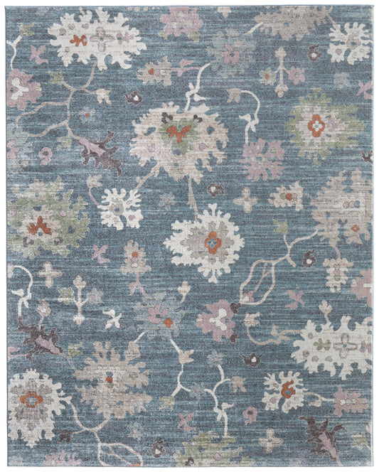 Dartmouth Transitional/Bohemian & Eclectic Blue/Ivory/Pink Accent Rug  Feizy Rugs Small Parcel,Feizy Rugs,Dartmouth,Blue/Ivory/Pink,1'8" x 2'10",Accent Rug,Polypropylene,Transitional/Bohemian & Eclectic,Turkey