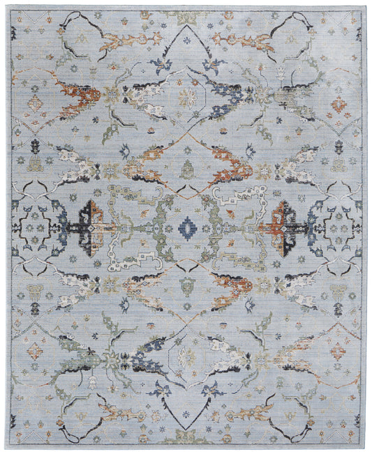 Melrose Traditional/Classic Blue/Green/Ivory Accent Rug  Feizy Rugs Small Parcel,Feizy Rugs,Melrose,Blue/Green/Ivory,2' x 3',Accent Rug,Polypropylene/Polyester/Viscose,Traditional/Classic,Turkey