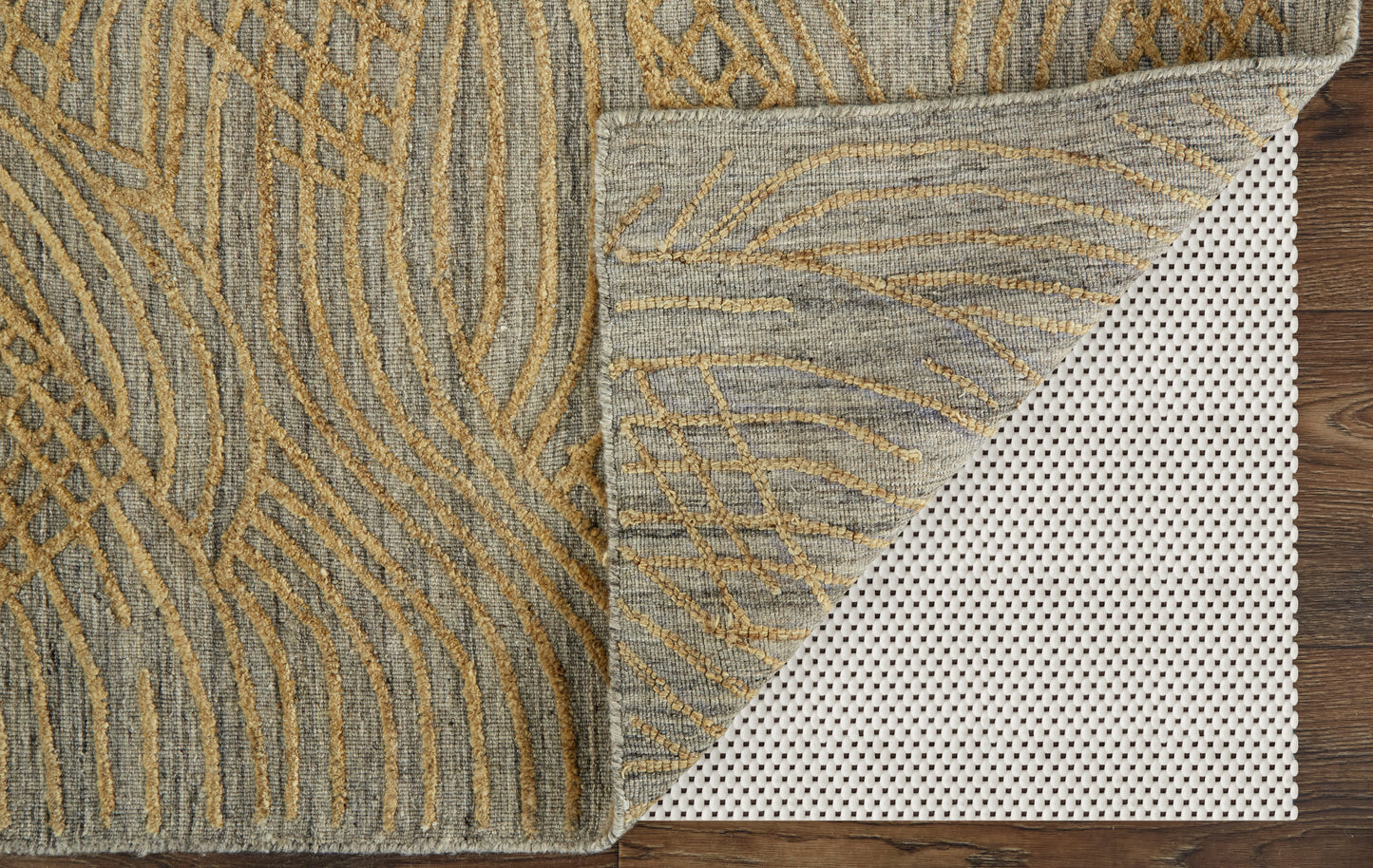 Taunton Transitional/Casual Gold/Gray Accent Rug  Feizy Rugs Small Parcel,Feizy Rugs,Taunton,Gold/Gray,2' x 3',Accent Rug,Viscose/Wool,Transitional/Casual,India