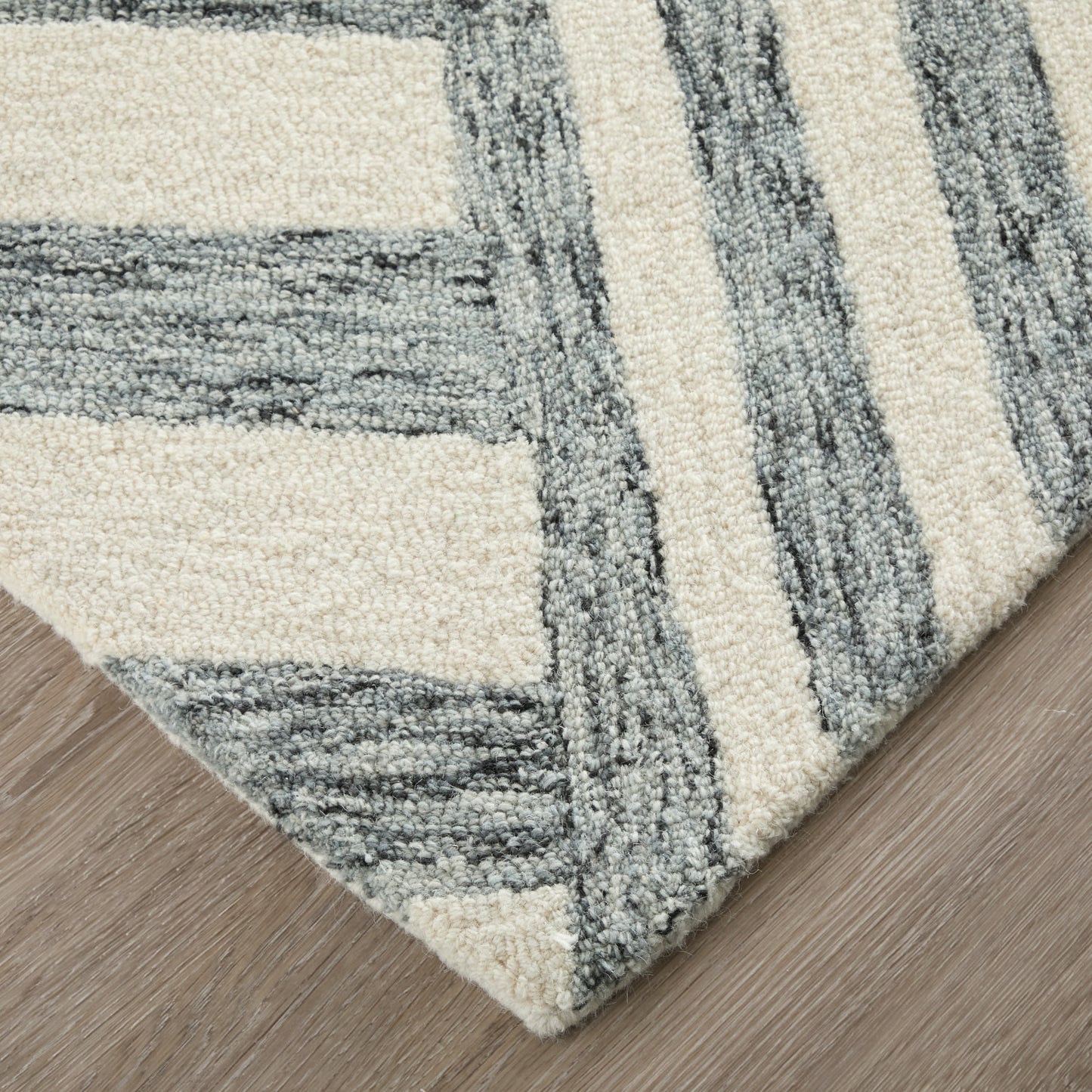 Wallace Modern/Global Gray/Ivory Accent Rug  Feizy Rugs Small Parcel,Feizy Rugs,Wallace,Gray/Ivory,2' x 3',Accent Rug,Wool,Modern/Global,India