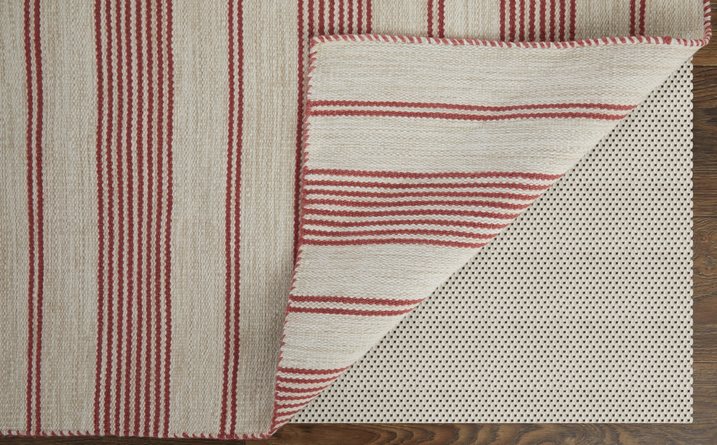 Duprine Transitional/Casual/Nautical & Coastal Red/Ivory Area Rug