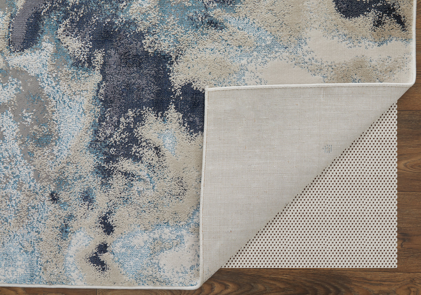 Astra Transitional/Industrial/Casual Blue/Gray/Ivory Runner  Feizy Rugs Small Parcel,Feizy Rugs,Astra,Blue/Gray/Ivory,2'10" x 7'10",Runner,Polyester/Polypropylene,Transitional/Industrial/Casual,Turkey