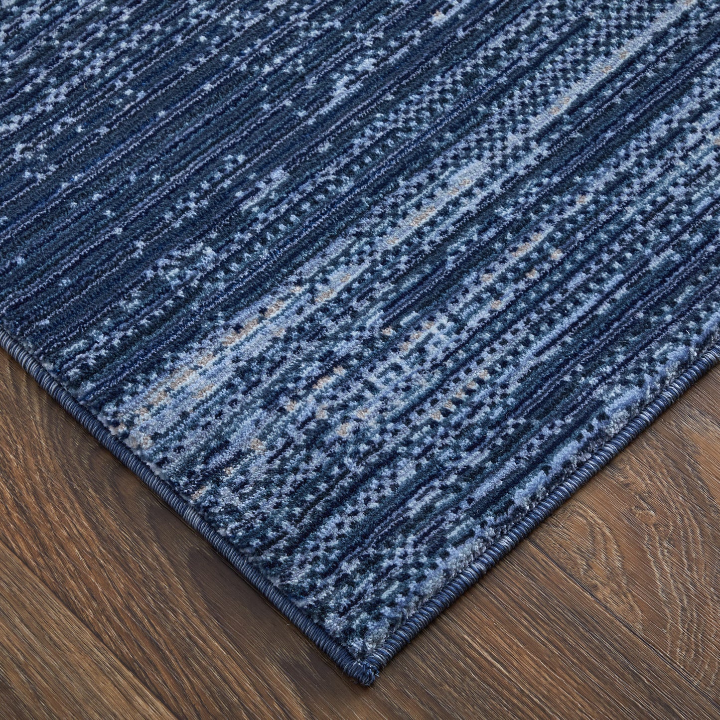 Deja Modern/Casual Blue/Silver Accent Rug  Feizy Rugs Small Parcel,Feizy Rugs,Deja,Blue/Silver,2' x 3',Accent Rug,Polypropylene/Polyester,Modern/Casual,Turkey