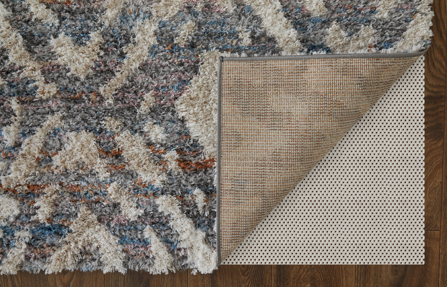 Mynka Transitional/Global/Mid-Century Modern Ivory/Gray/Taupe Runner  Feizy Rugs Small Parcel,Feizy Rugs,Mynka,Ivory/Gray/Taupe,2'6" x 8',Runner,Polyester,Transitional/Global/Mid-Century Modern,Turkey