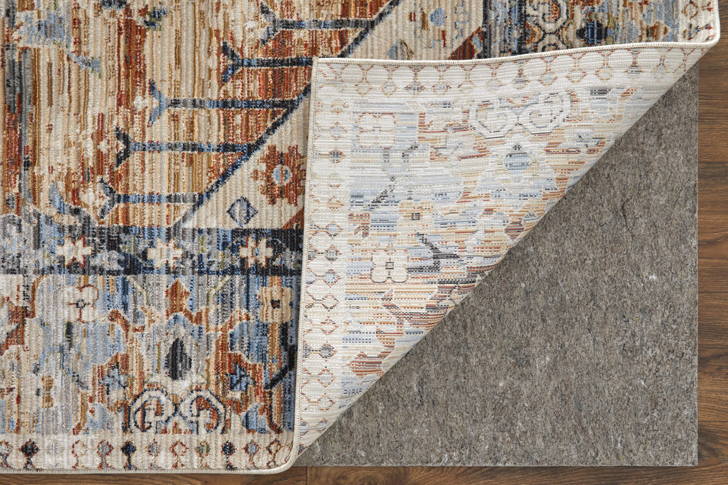 Melrose Transitional/Bohemian & Eclectic/Vintage Ivory/Red/Blue Runner  Feizy Rugs Small Parcel,Feizy Rugs,Melrose,Ivory/Red/Blue,2'6" x 7'3",Runner,Polypropylene/Polyester/Viscose,Transitional/Bohemian & Eclectic/Vintage,Turkey