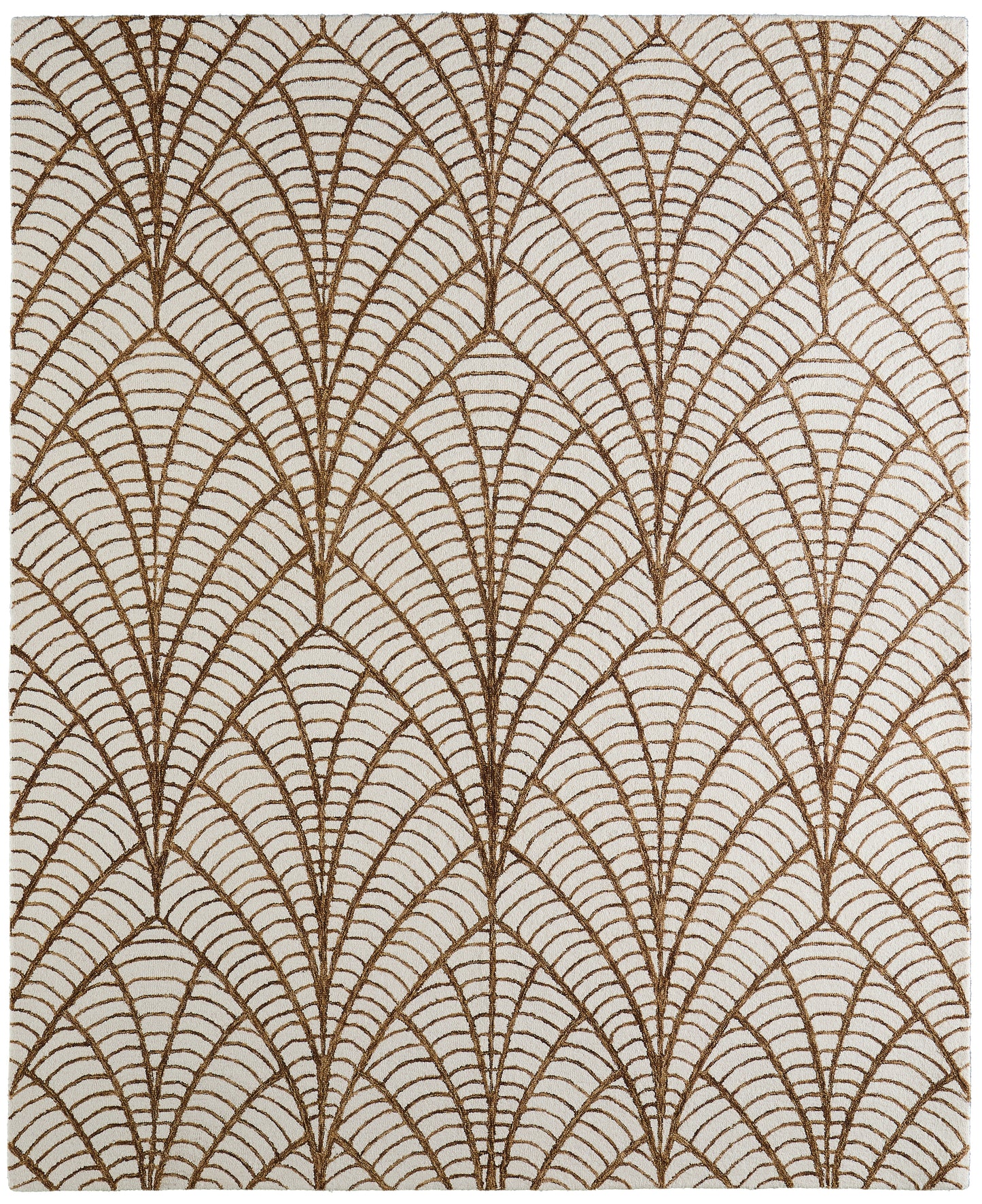 Wallace Modern/Bohemian & Eclectic/Luxury & Glam White/Brown Accent Rug  Feizy Rugs Small Parcel,Feizy Rugs,Wallace,White/Brown,2' x 3',Accent Rug,Wool,Modern/Bohemian & Eclectic/Luxury & Glam,India