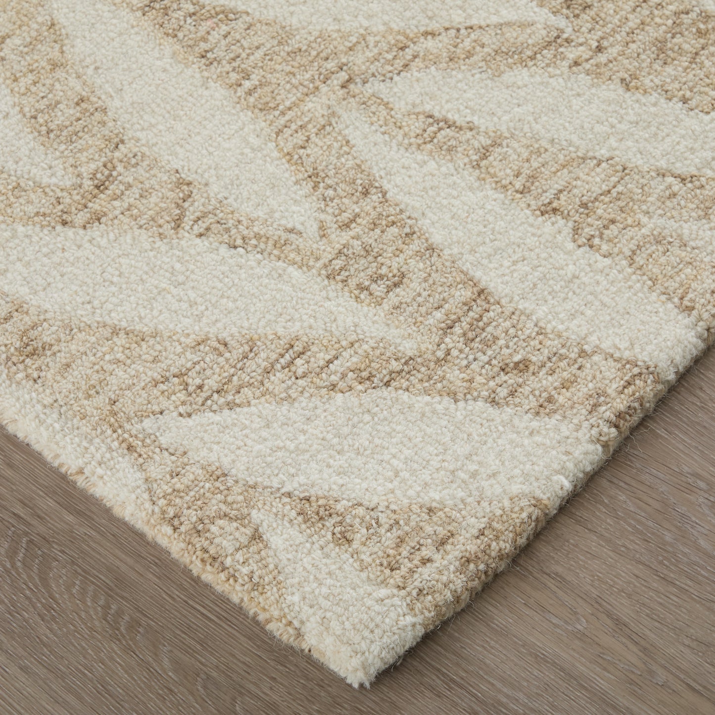 Wallace Modern/Casual Tan/Ivory Accent Rug  Feizy Rugs Small Parcel,Feizy Rugs,Wallace,Tan/Ivory,2' x 3',Accent Rug,Wool,Modern/Casual,India