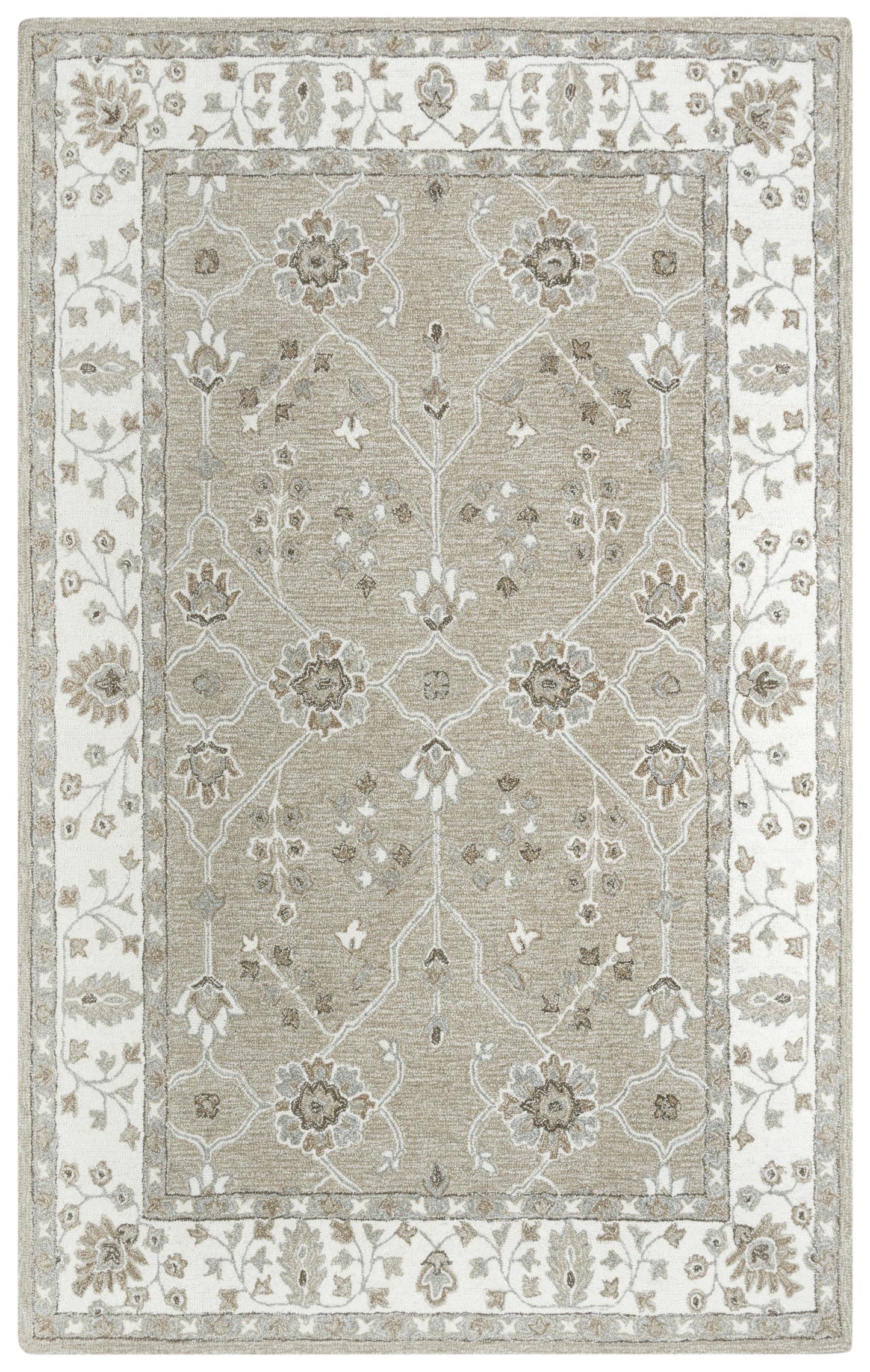 Conley A01106 Beige  Hand Tufted Rug - Rizzy