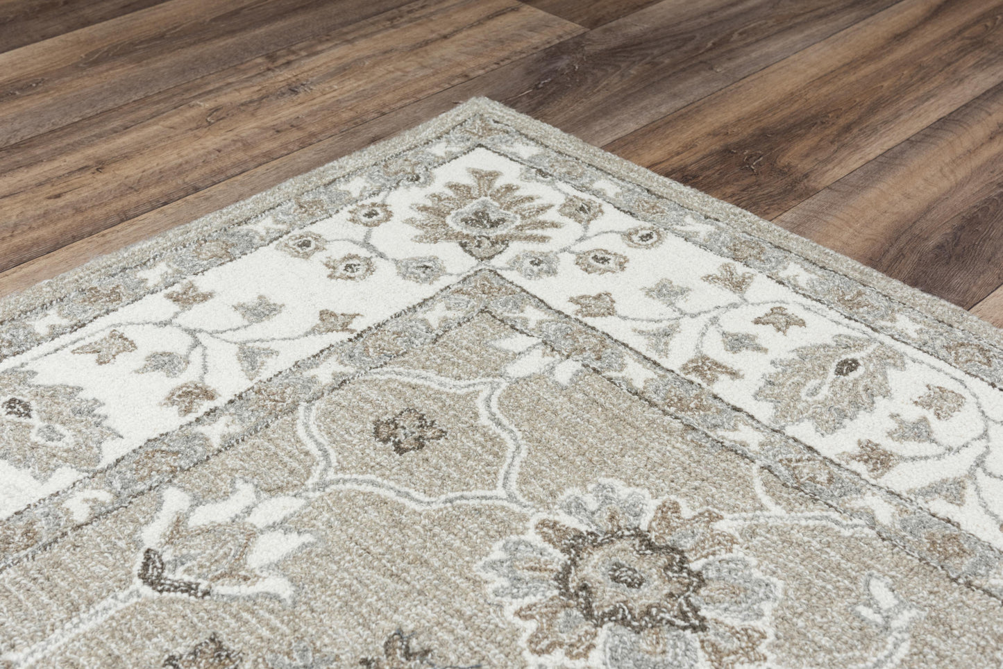 Conley A01106 Beige  Hand Tufted Rug - Rizzy