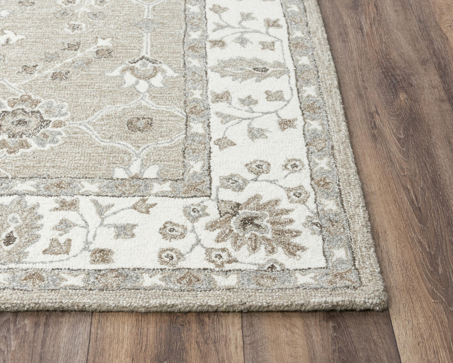 Conley A01106 Beige  Hand Tufted Rug - Rizzy