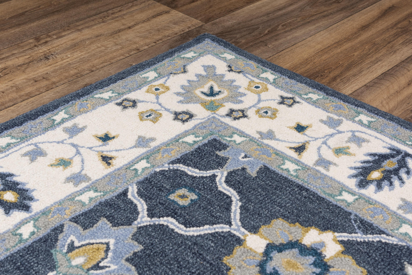 Conley A01108 Blue Hand Tufted Rug - Rizzy