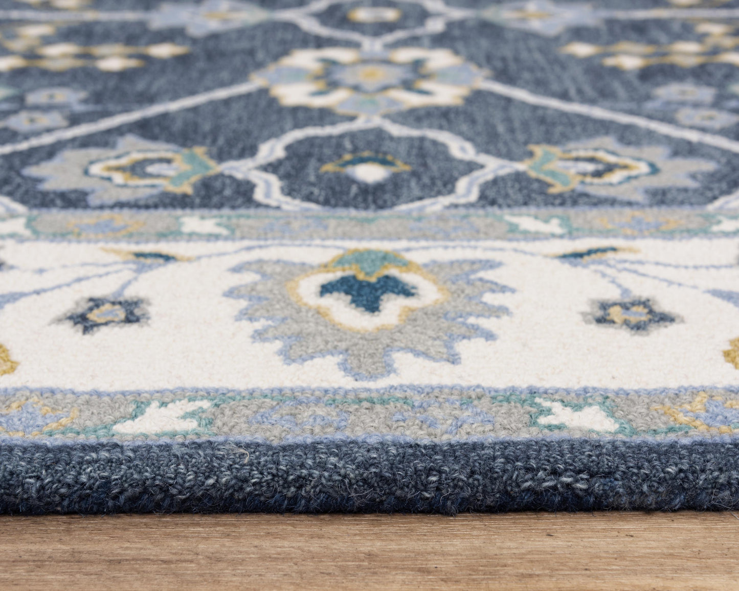 Conley A01108 Blue Hand Tufted Rug - Rizzy