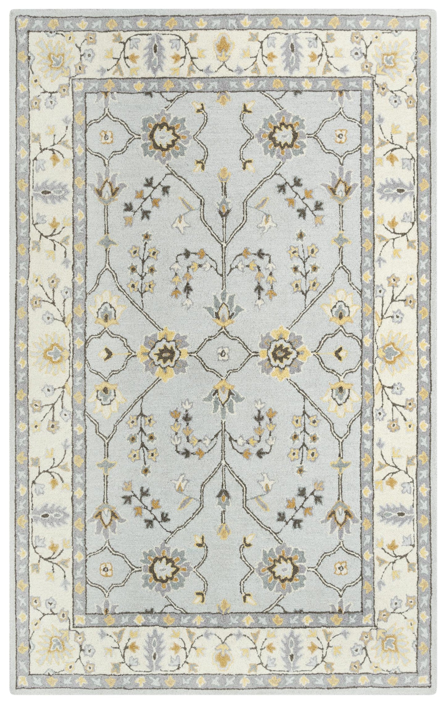 Conley A01109 Grey Hand Tufted Rug - Rizzy