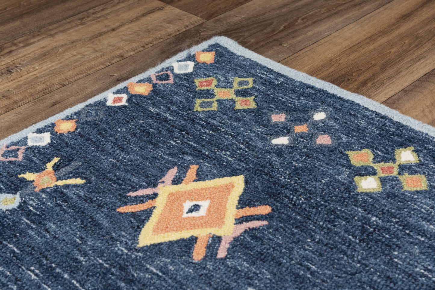 Catawba A02102 Blue Hand Tufted Rug - Rizzy