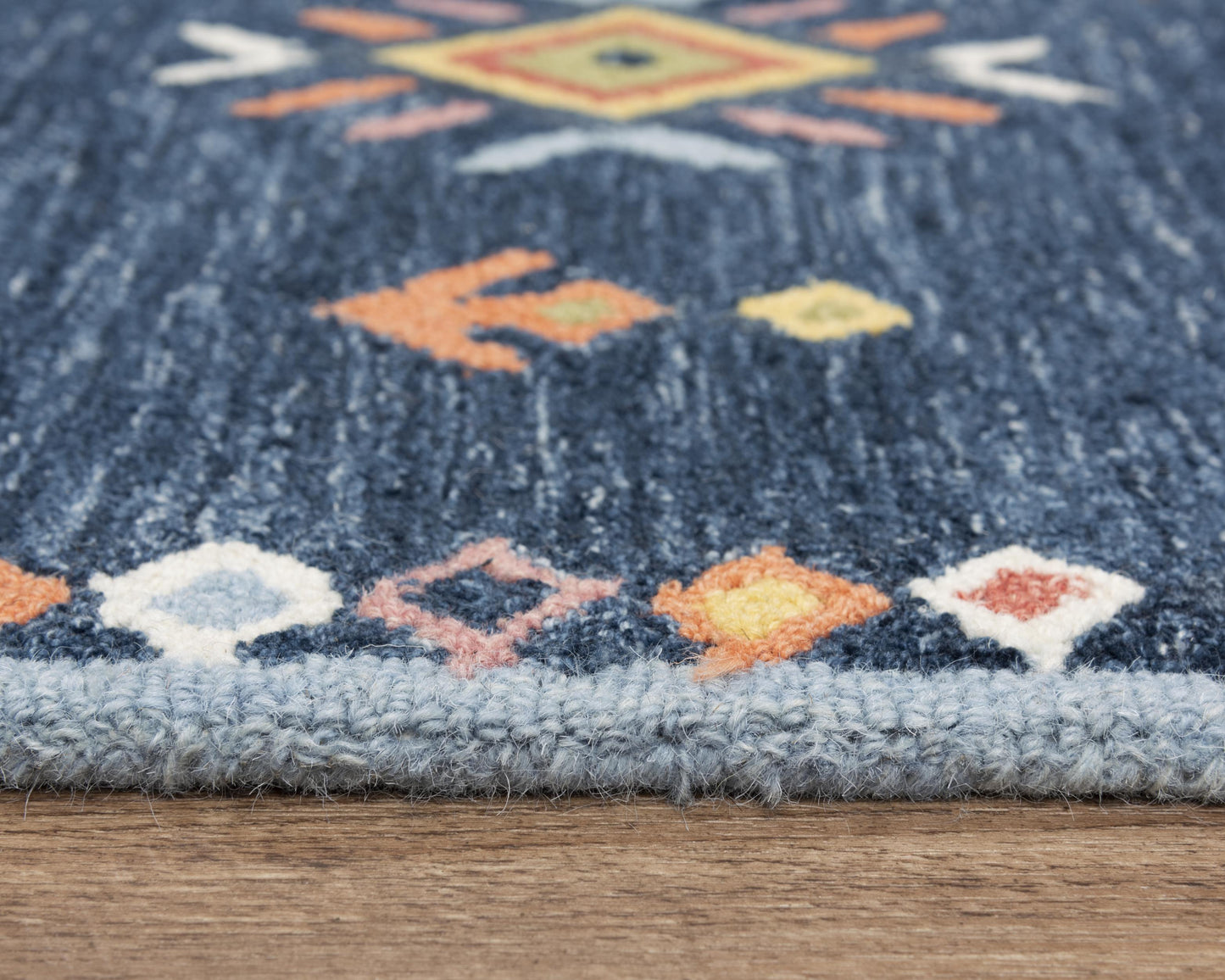 Catawba A02102 Blue Hand Tufted Rug - Rizzy