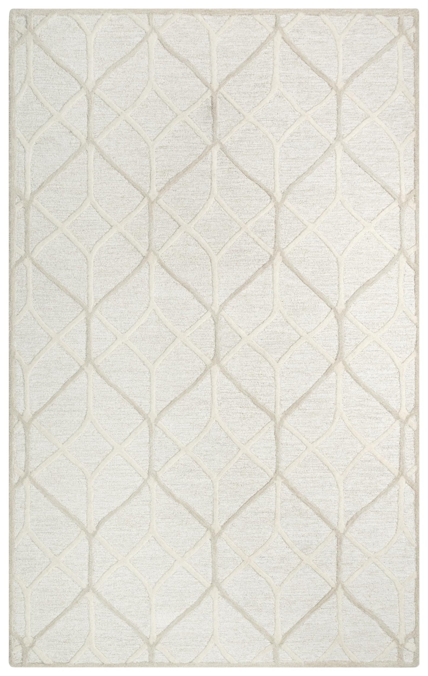 Ava A06101 Beige  Hand Tufted Rug - Rizzy