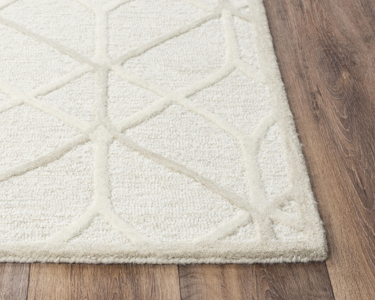 Ava A06101 Beige  Hand Tufted Rug - Rizzy