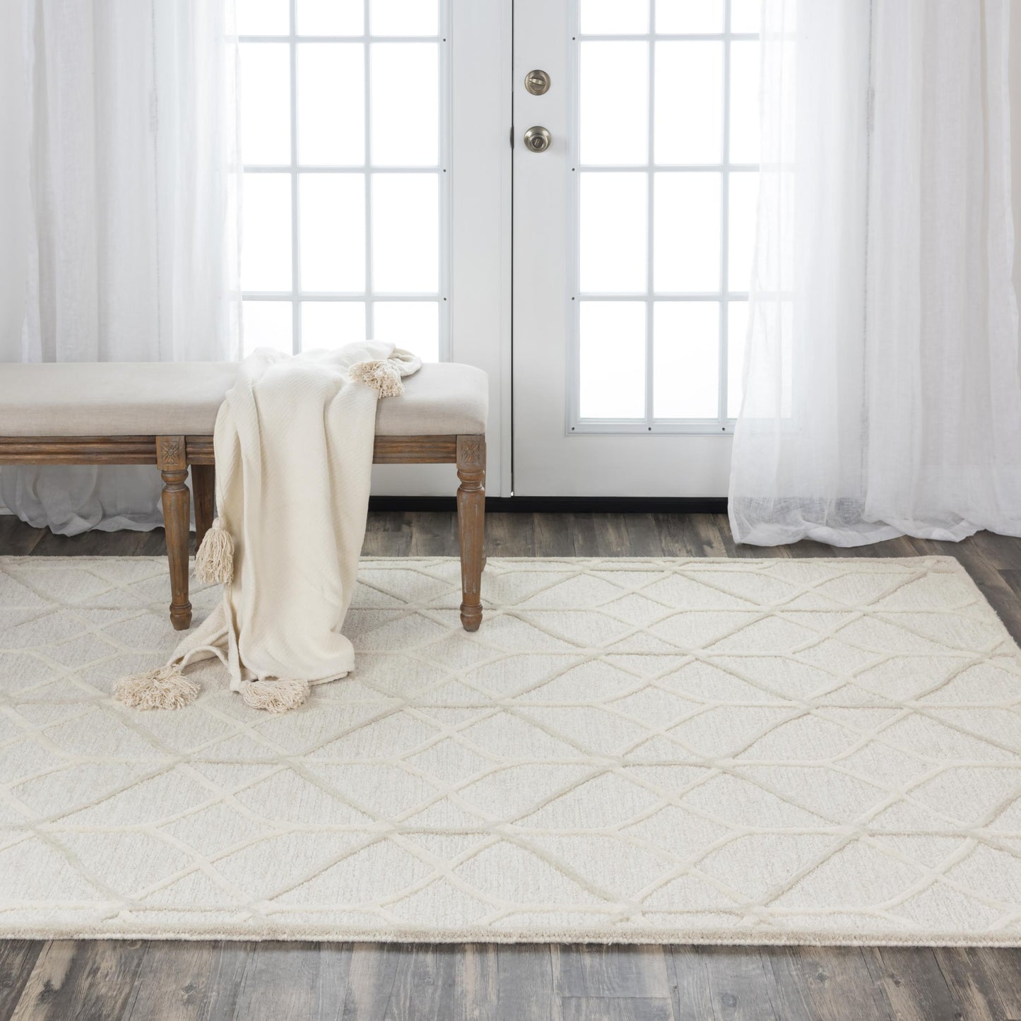 Ava A06101 Beige  Hand Tufted Rug - Rizzy