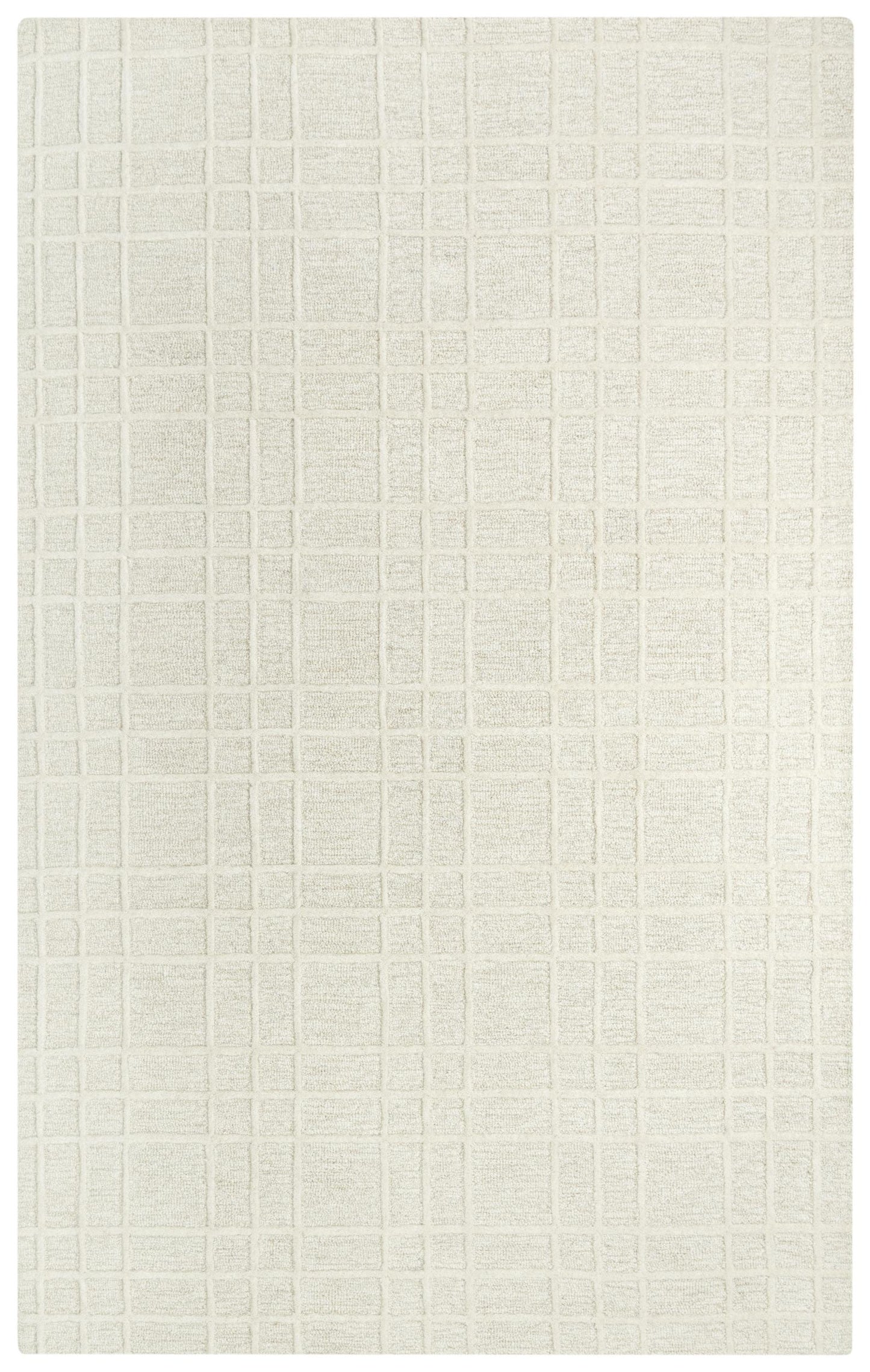 Lofton A07101 Ivory/White Hand Tufted Rug - Rizzy