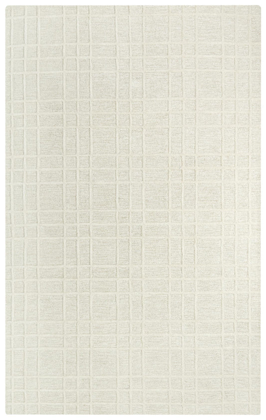 Lofton A07101 Ivory/White Hand Tufted Rug - Rizzy