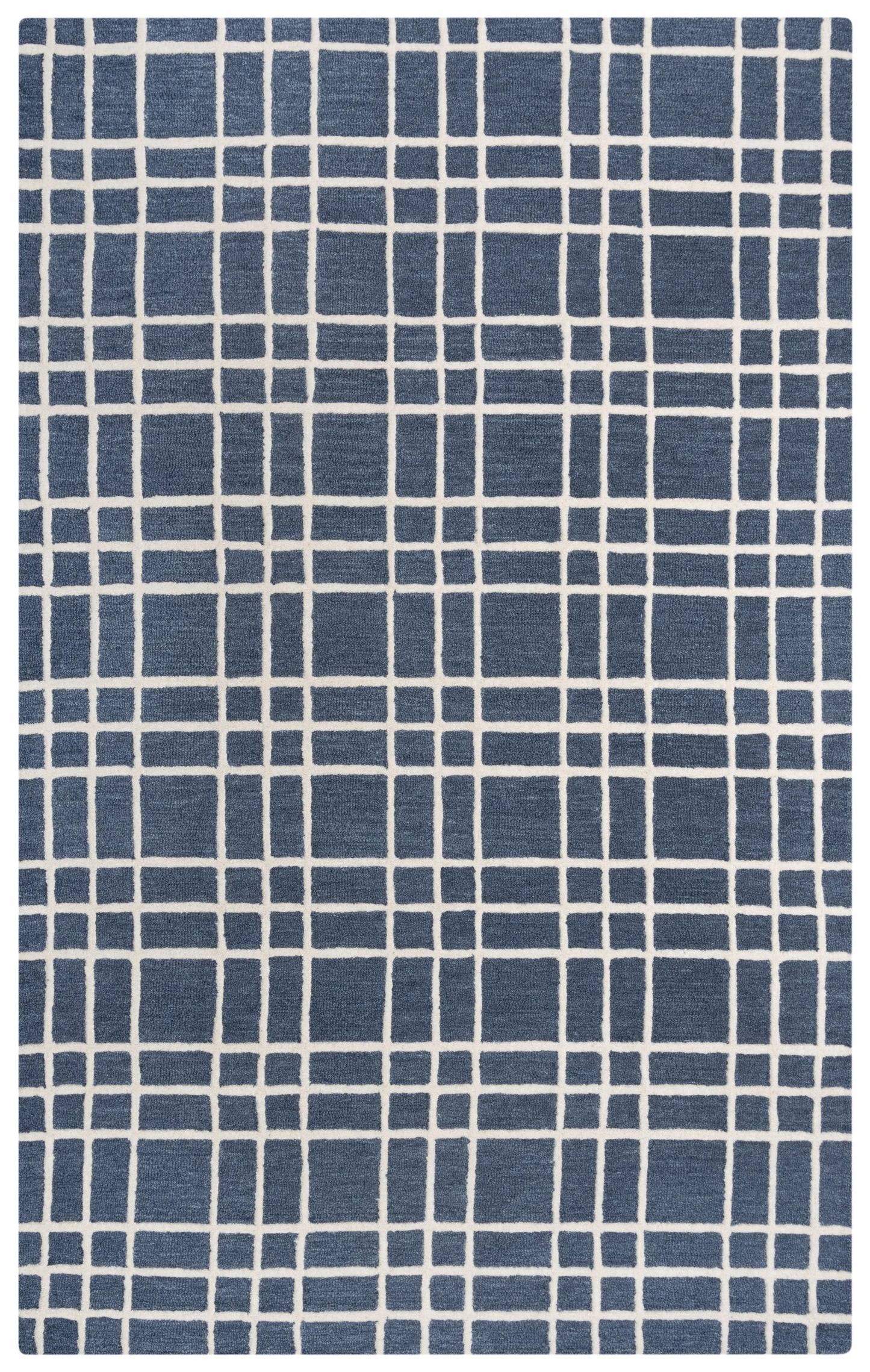 Lofton A07102 Blue Hand Tufted Rug - Rizzy