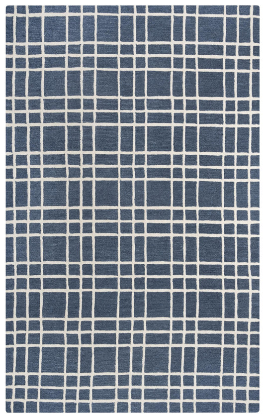 Lofton A07102 Blue Hand Tufted Rug - Rizzy