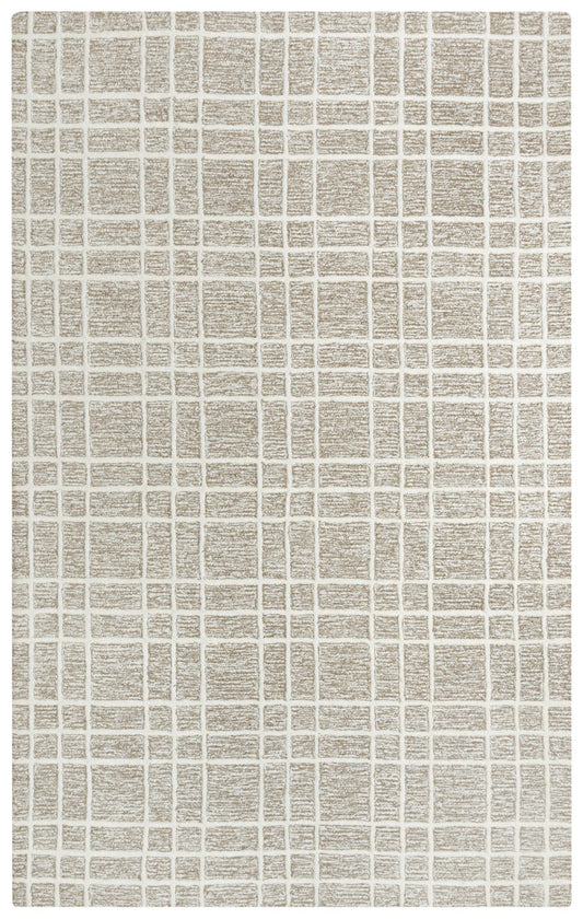 Lofton A07103 Brown Hand Tufted Rug - Rizzy