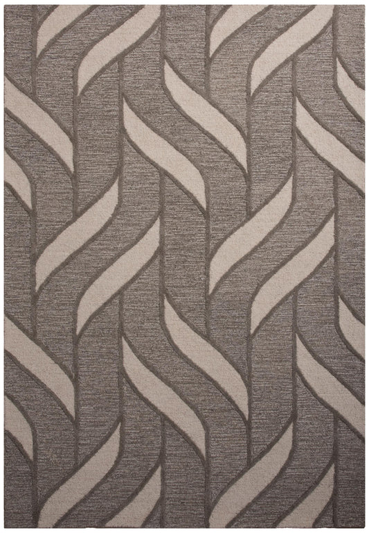 Lofton A07204 Gray Hand Tufted Rug - Rizzy