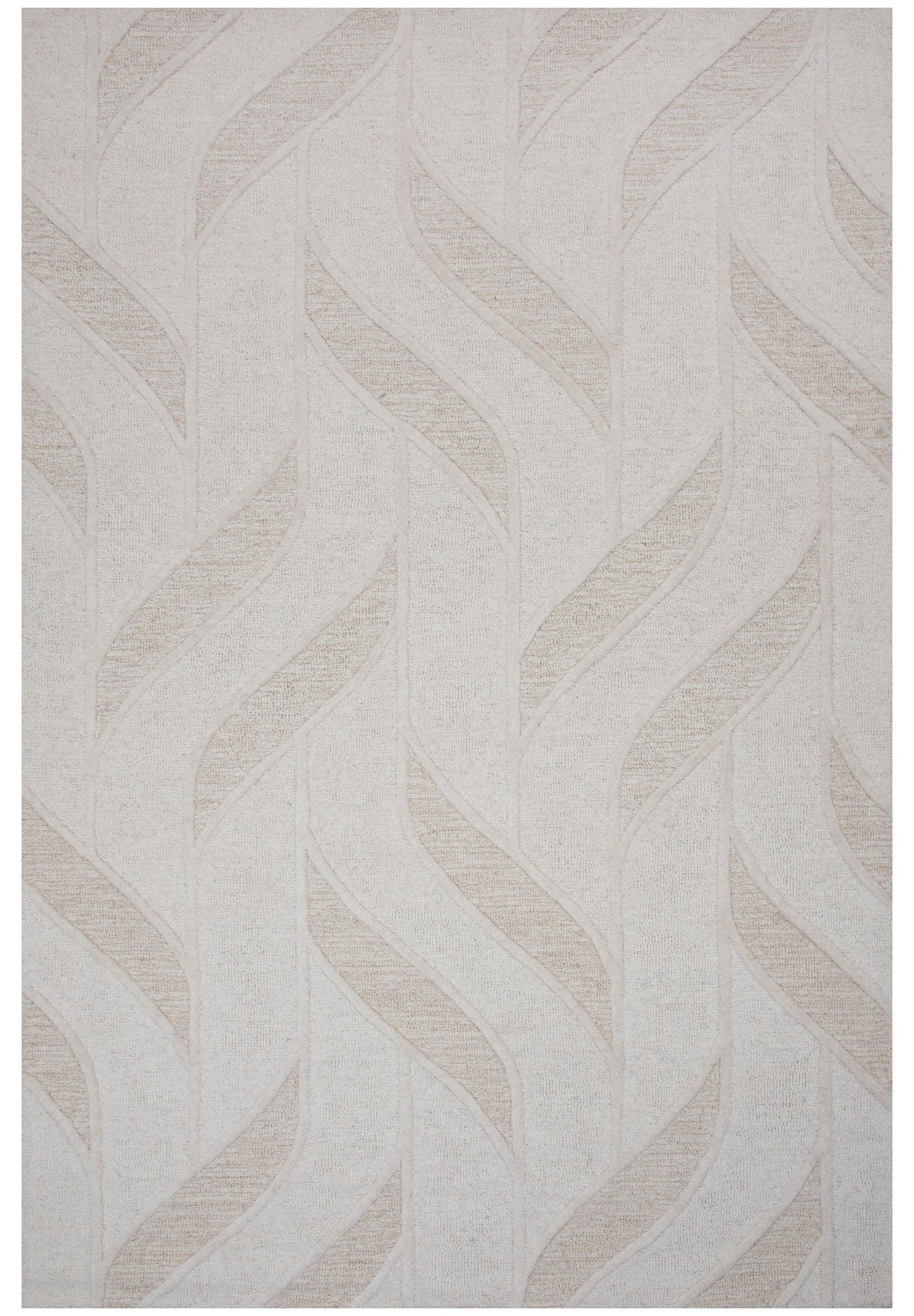 Lofton A07214 Ivory Hand Tufted Rug - Rizzy