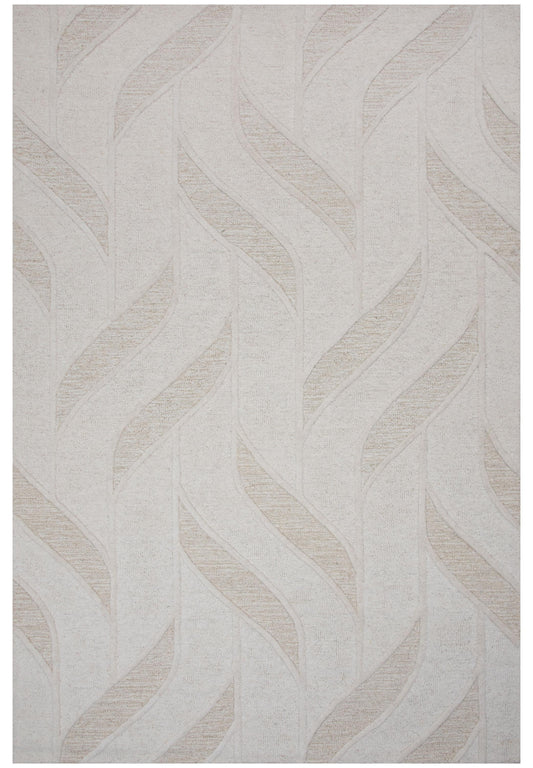 Lofton A07214 Ivory Hand Tufted Rug - Rizzy