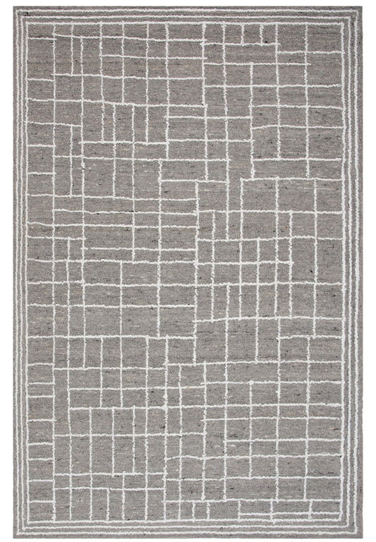 Lofton A07215 Gray Hand Tufted Rug - Rizzy