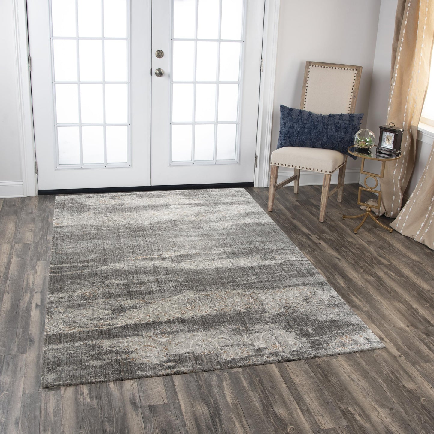 Ankara ANK730 Gray Hybrid Rug - Rizzy